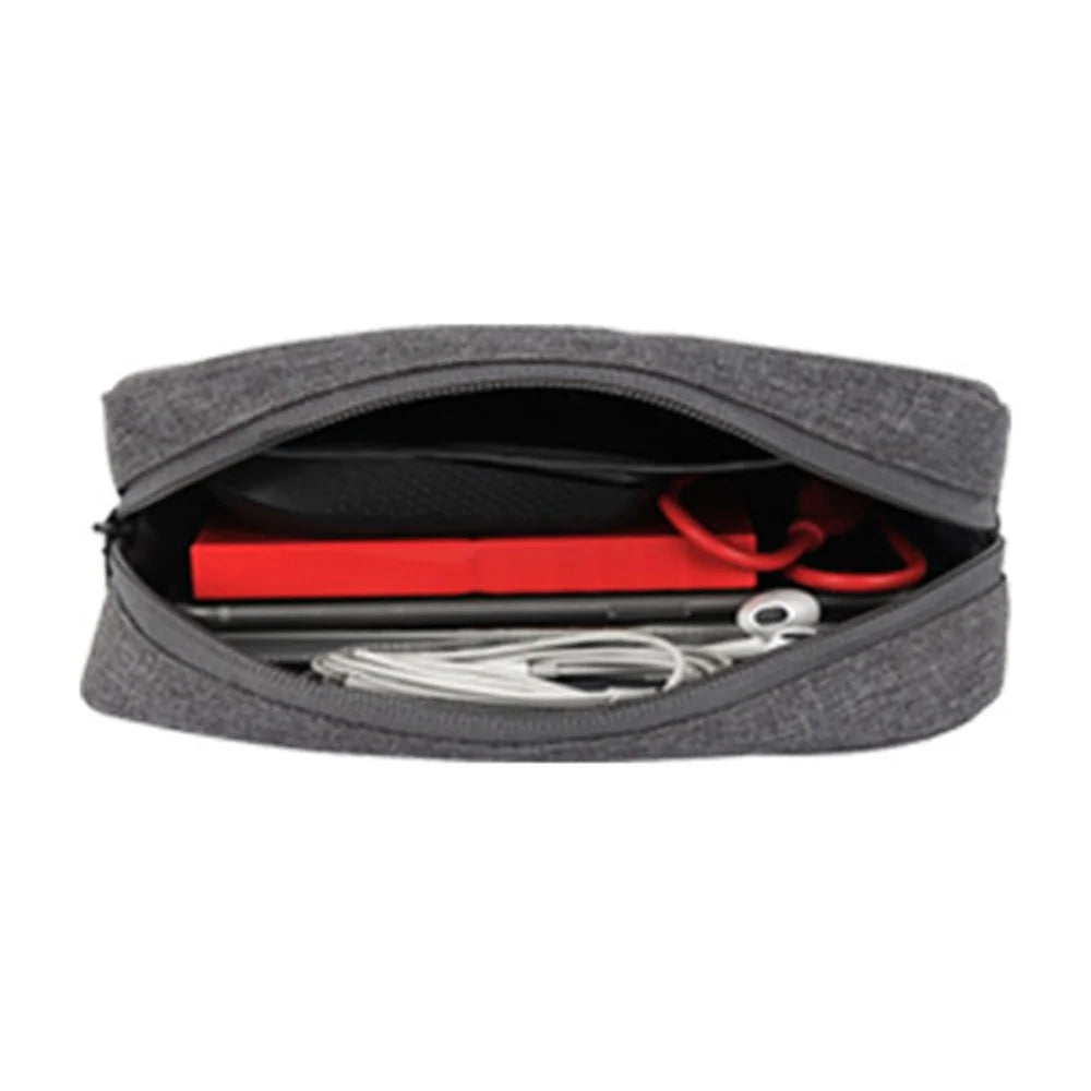 YOLINO QY-A011 Small Size Digital Accessories Waterproof Zipper Bag Data Cable Power Bank Phone Storage Bag - Dark Grey - 3