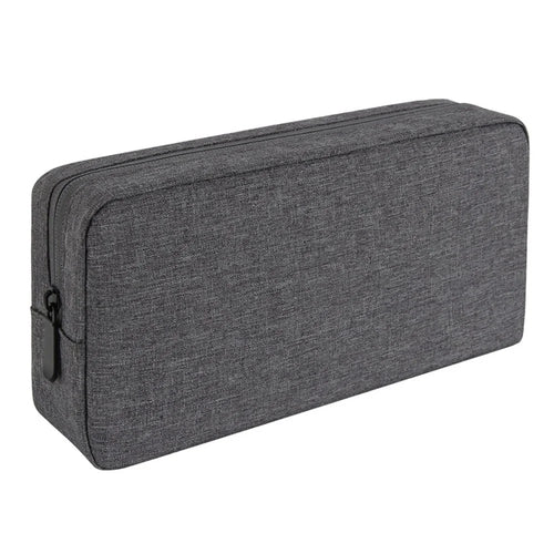 YOLINO QY-A011 Large Size Digital Accessories Carrying Zipper Bag Water Resistant Data Cable Power Bank Phone Storage Bag - Dark Grey - 1
