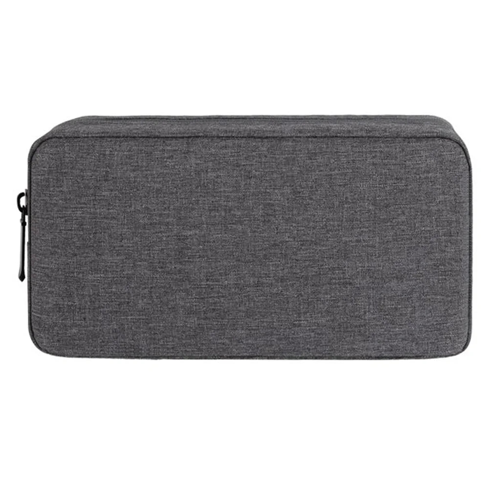 YOLINO QY-A011 Large Size Digital Accessories Carrying Zipper Bag Water Resistant Data Cable Power Bank Phone Storage Bag - Dark Grey - 2