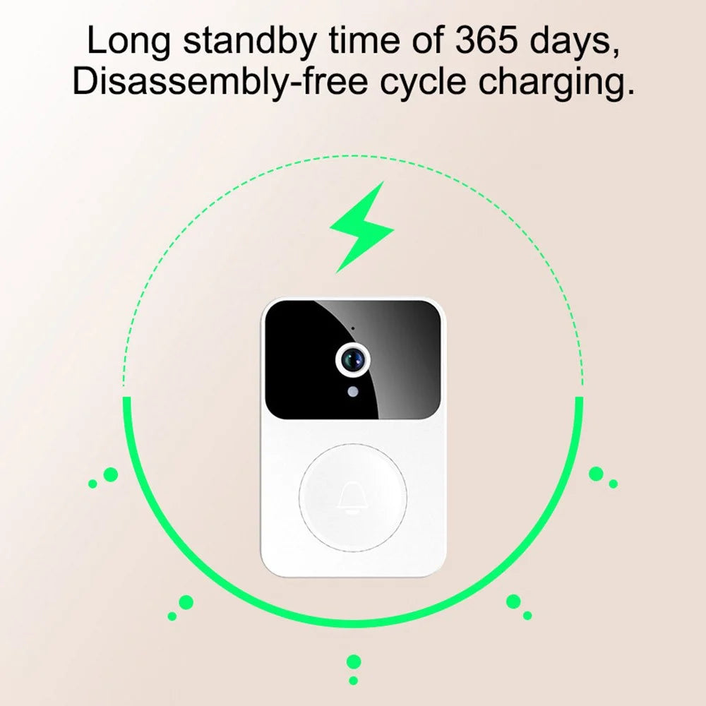 X9 Smart Doorbell Supports Video Call Variable Sound Rechargeable Security Video Doorbell for Home - 6