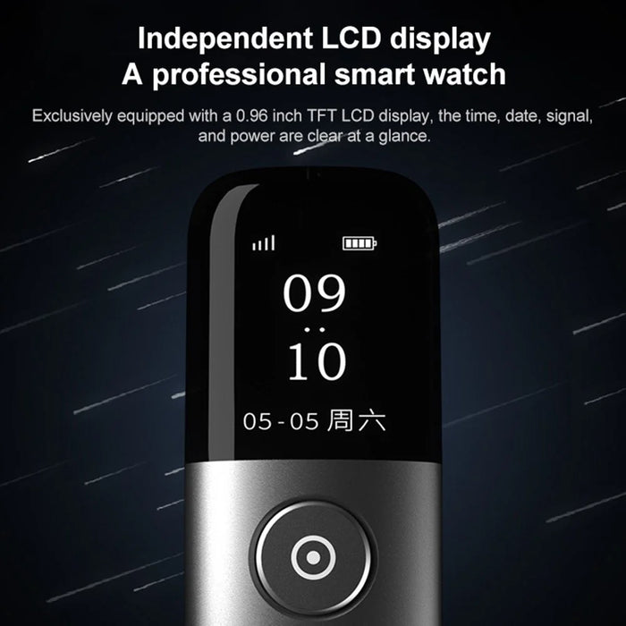 ASING A9 128Mb Multi-function Presenter Remote Clicker for Powerpoint Presentation Pointer Rechargeable Presentation Pointer with LCD Screen for Computer Projector (Smart Version) - Grey - 4