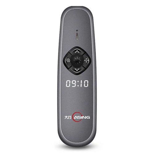 ASING A8 128G 2.4GHz Wireless Presenter Remote for PowerPoint Pointer Presentation Clicker Laser Page Turning Pen with LED Display for Business Teaching (Physical Green Light + Digital Laser) - 1