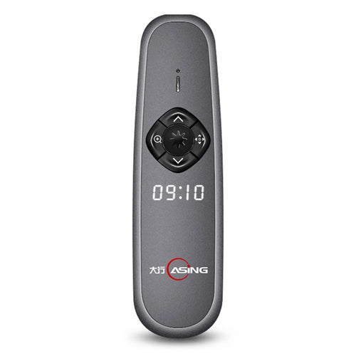 ASING A8 128Mb Upgrade 2.4GHz Wireless Presentation Clicker Presenter Remote for PowerPoint Pointer Laser Page Turning Pen with LED Display for Business Teaching (Physical Red Light + Digital Laser) - 1