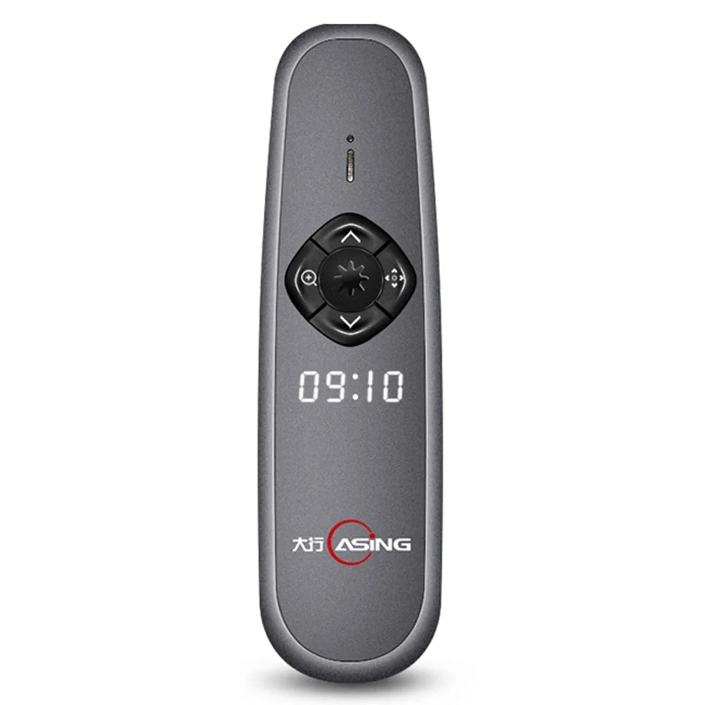 ASING A8 32GB Upgrade 2.4GHz Wireless Presenter Remote Laser Page Turning Pen for PowerPoint Pointer Presentation Clicker with LED Display (Physical Red Light + Digital Laser) - 1