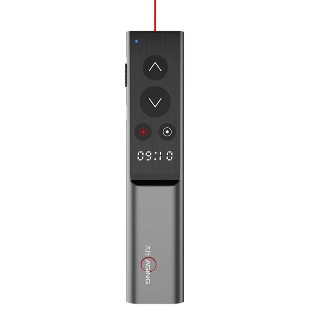 ASING A16 Smart Presentation Clicker for Powerpoint Clicker with LCD Screen Multi-function Presenter Remote Pointer for Computer Projector - 1