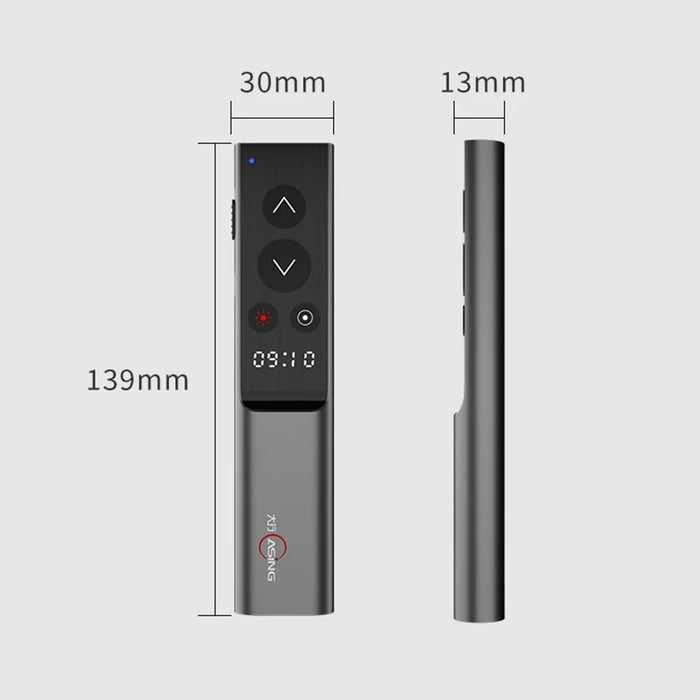 ASING A16 Smart Presentation Clicker for Powerpoint Clicker with LCD Screen Multi-function Presenter Remote Pointer for Computer Projector - 6