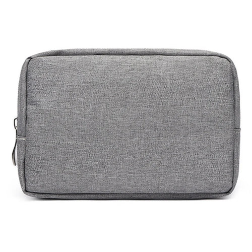 ZZRS Digital Storage Bag Power Bank Data Cable Charger Electronics Accessories Portable Pouch (Size: S) - Grey - 1