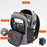 ZZRS PC6016C Anti-theft Backpack Lock and Scratch Resistant Waterproof Travel Bag Daypack Student Bookbag with Exterior USB+3.5mm Audio Port - Light Grey - 5