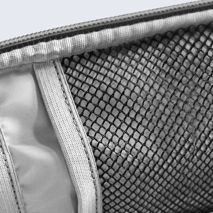 ZZRS S05 Electronic Accessories Bag Organization Pouch for Earphone, Cable, USB Flash Drive, Mouse, Wall Charger - Grey - 4