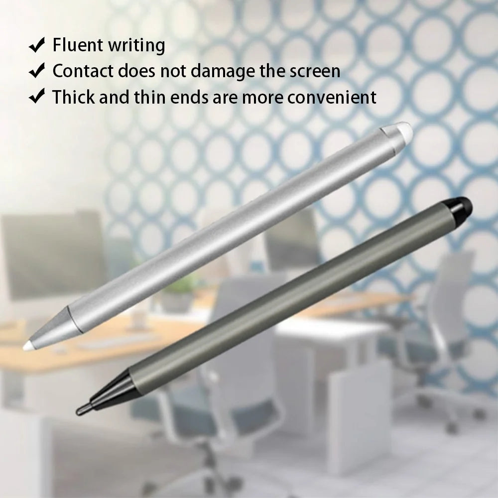 Handheld Infrared Whiteboard Stylus Double-Ended Integrated Pen Stylus with Thick and Thin Nib for Business Meeting Class Teaching - Grey - 6