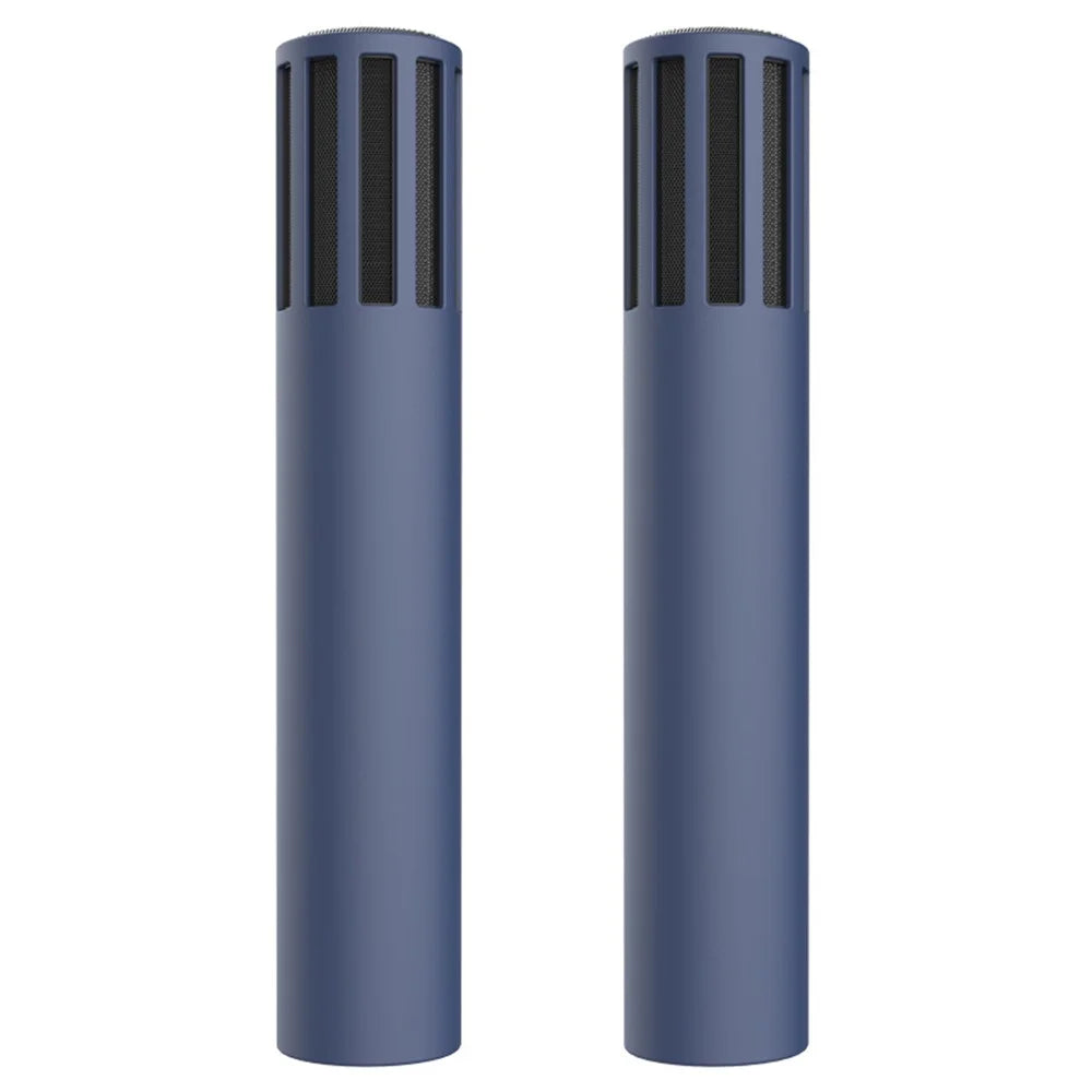 For TeslaMic Wireless Microphone 1 Pair Silicone Sleeve Case Anti-drop Protective Cover - Midnight Blue - 1
