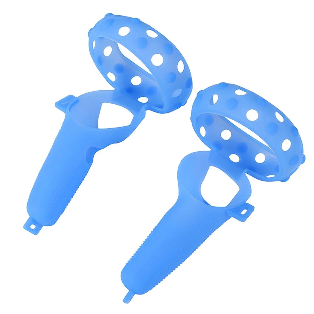 1 Pair Anti-scratch Silicone Controller Grip Cover for Pico Neo3 VR Controller Accessories Gamepad Handle Protector - Blue - 2