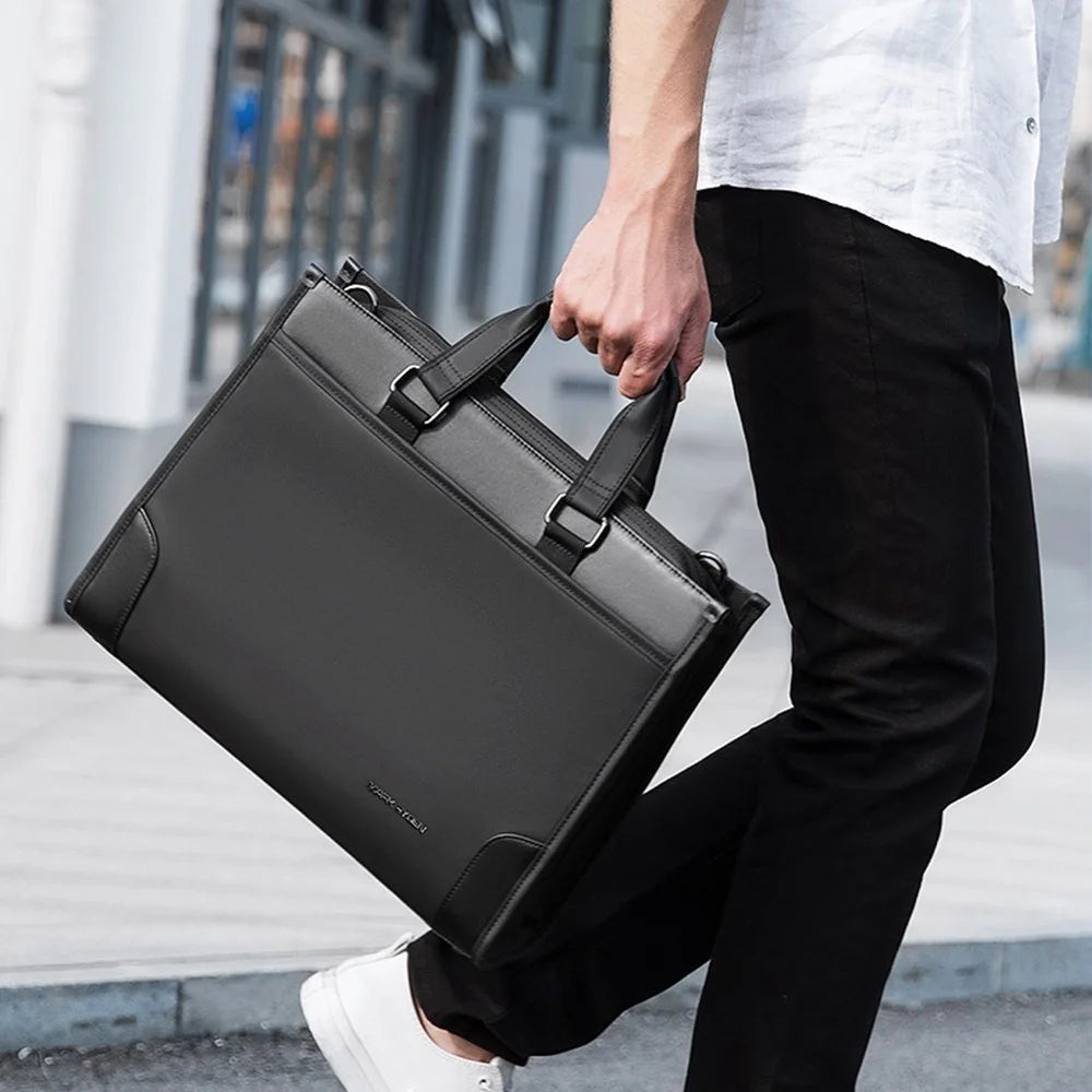 MARK RYDEN MR8003 Men's Laptop Handbag Shoulder Bag Water-Repellent Lightweight Business Briefcase - 3