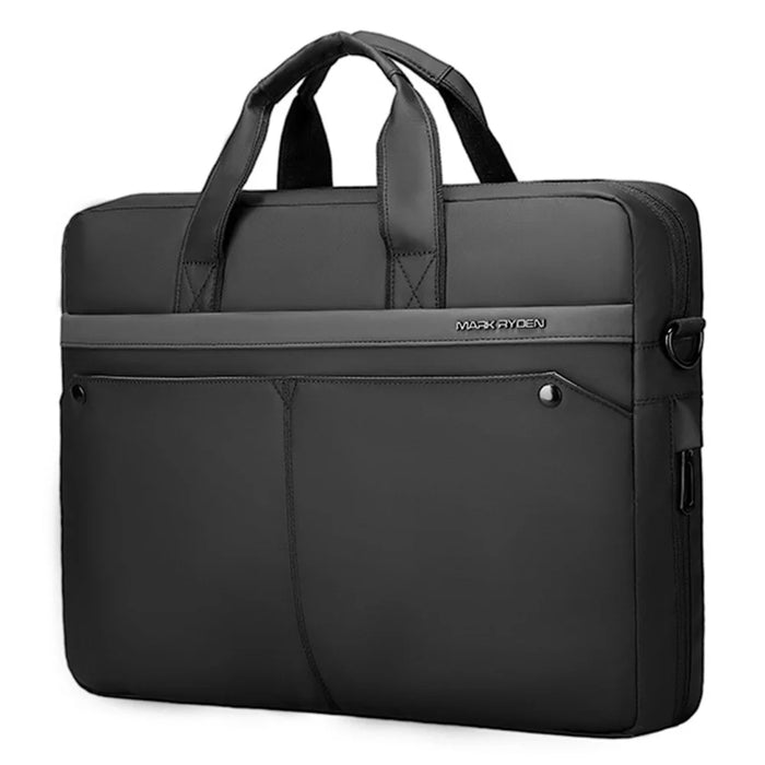 MARK RYDEN MR8001 15.6'' Laptop Storage Bag for MacBook Multiple Layers Men's Notebook Computer Sleeve Handbag with Handle and Strap - 1