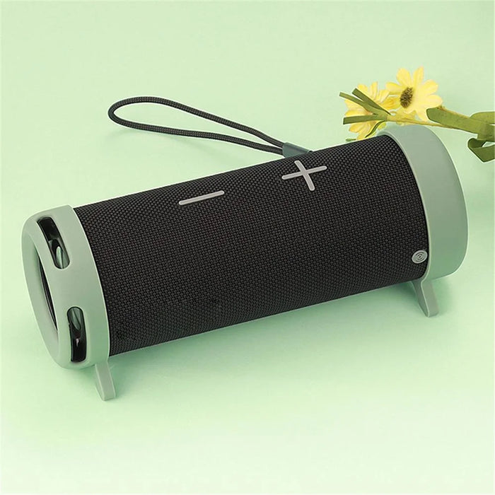 2Pcs Silicone Stand Case Cover for Huawei Sound Joy (EGRT-00), Bluetooth-compatible Audio Speaker Bracket Protective Sleeve - Matcha Green - 2
