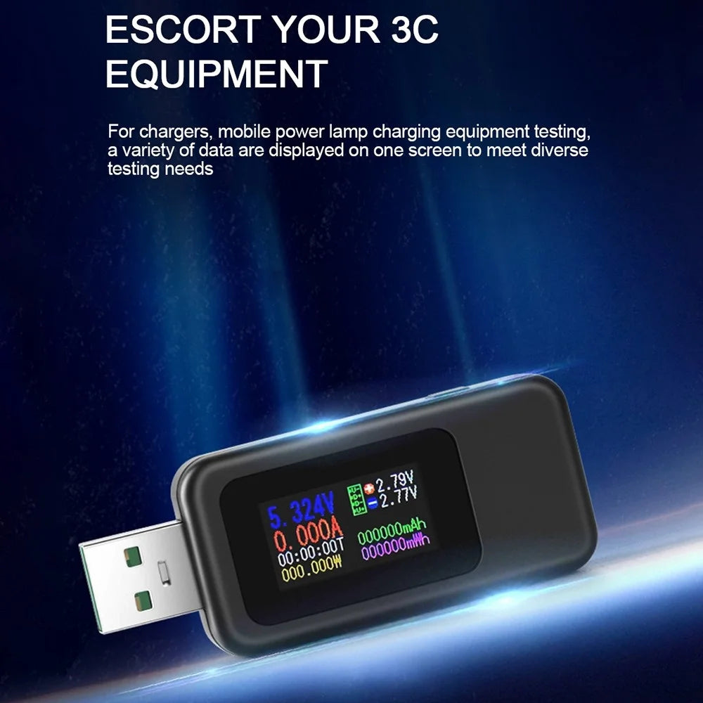 KWS KWS-MX18L DC Digital Voltmeter Ammeter USB Tester Current Voltage Meter Power Bank Charger Detector - 3