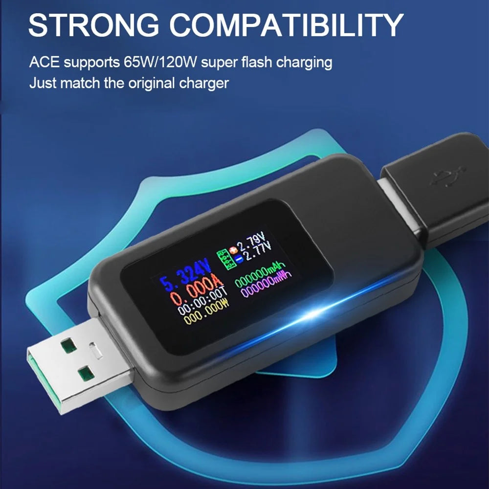 KWS KWS-MX18L DC Digital Voltmeter Ammeter USB Tester Current Voltage Meter Power Bank Charger Detector - 4