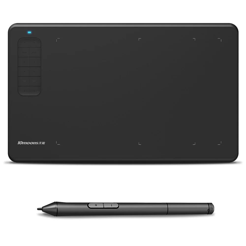 10MOONS G12 Graphics Drawing Tablet Portable Handwriting Board Support Mobile Phone Connection Compatible with Windows/Mac System - 1