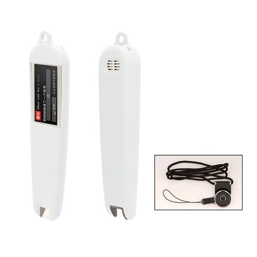 Silicone Case Sleeve for Newmine N3 Dictionary Pen, Full Protection Cover with Hanging Strap - White - 1