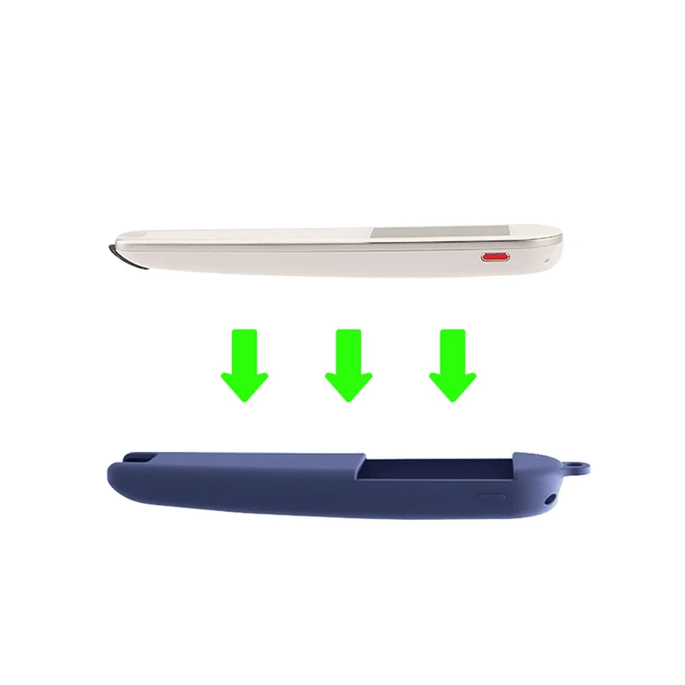 Silicone Case Sleeve for Newmine N3 Dictionary Pen, Full Protection Cover with Hanging Strap - White - 2