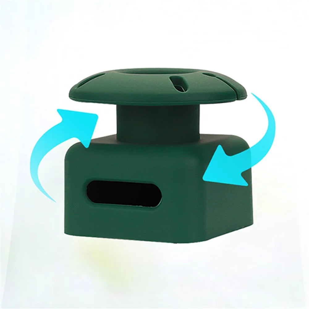 Silicone Case for Apple 35W Dual USB-C Phone Charger, Dustproof Adapter Protective Cover with Upper Cable Winder - Dark Green - 4