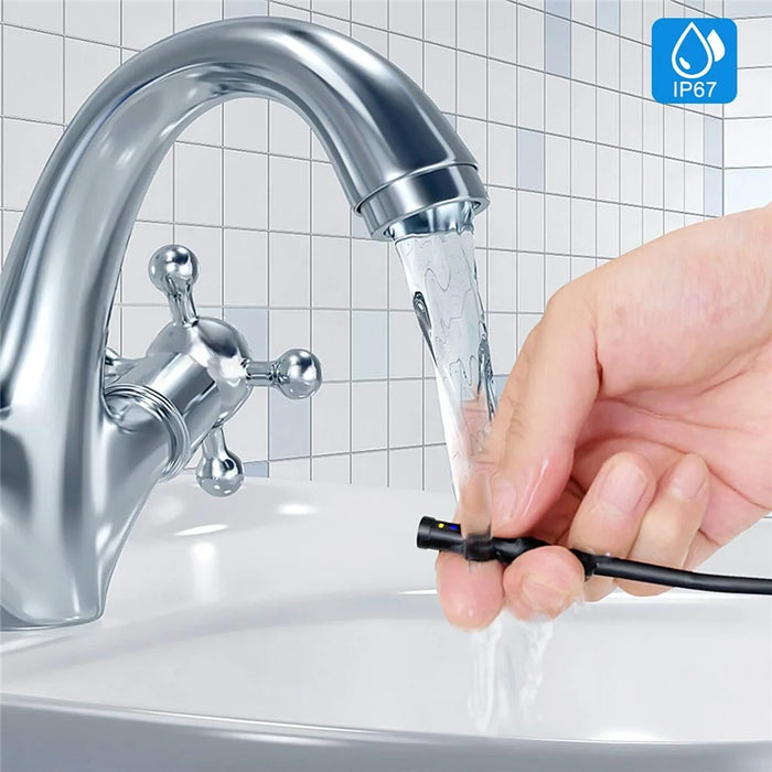 B315 7m Hard Wire 8mm Single Lens 4.3'' Screen 1080P Camera Waterproof Sewer Pipe Industrial Endoscope with 8 LED Lights - 6