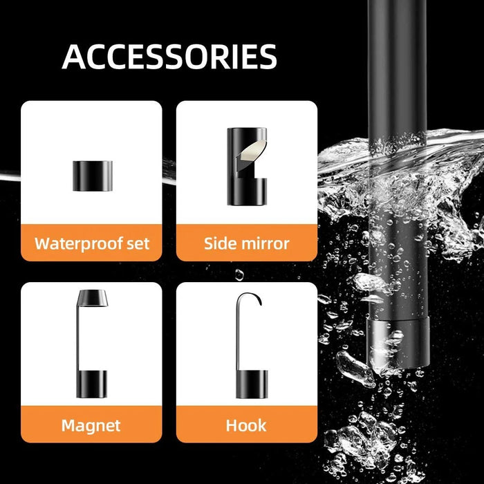 B315 2m Cable 4.3 Inch Screen Industrial Endoscope 8mm Lens 8 LEDs Waterproof Car Inspection Borescope - 4