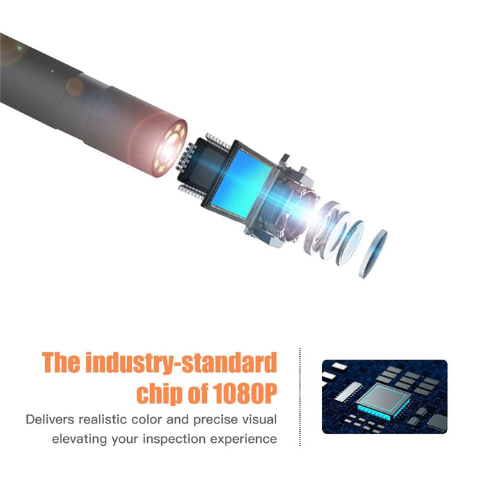 B315 2m Cable 4.3 Inch Screen Industrial Endoscope 8mm Lens 8 LEDs Waterproof Car Inspection Borescope - 5