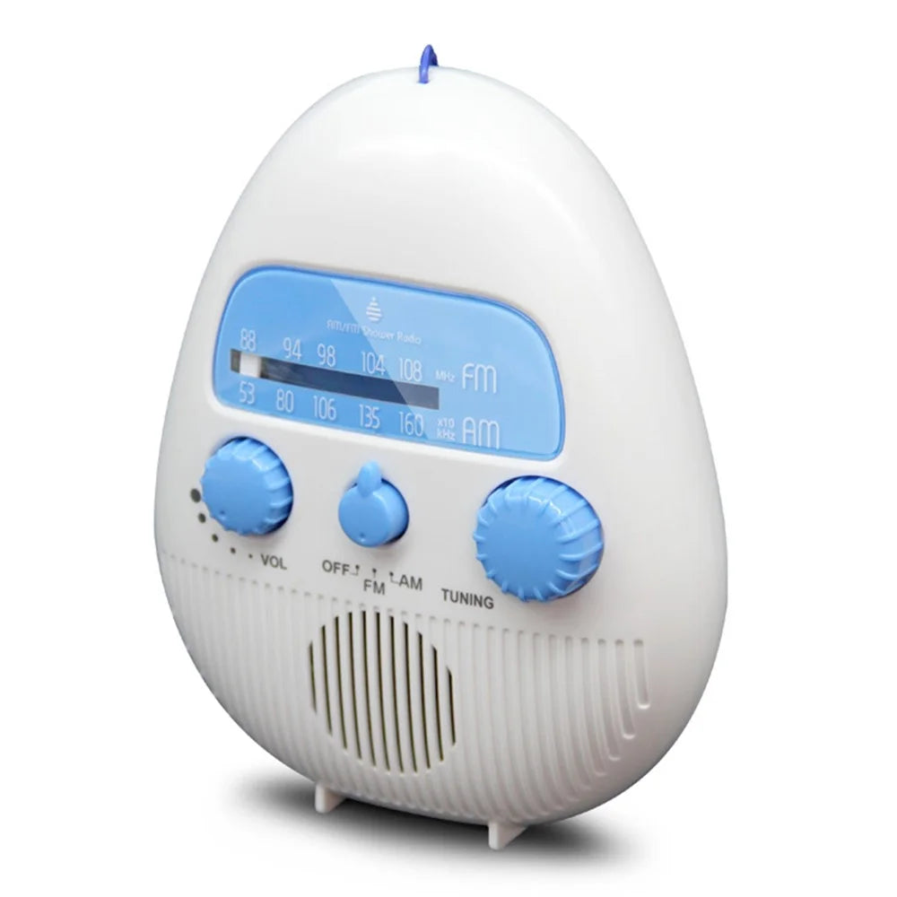 SY-900 IPX4 Waterproof HiFi Speaker Battery Powered Portable Shower AM FM Radio with Lanyard - 1