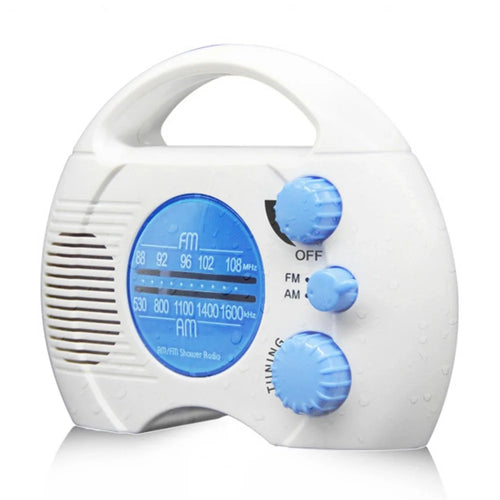 SY-910 Portable IPX4 Waterproof FM AM Radio Shower Hanging Radio Bathroom Splash-proof Speaker - 1