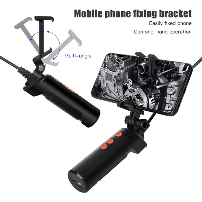 F280 10m Hard Wire 8mm Dual Lens Hand-Held WiFi Industrial Endoscope 9-LED Waterproof Pipe Inspection Camera - 3