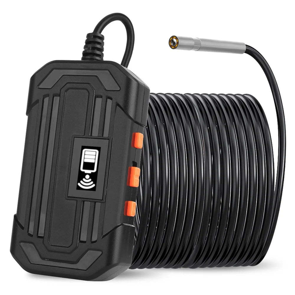 F240 WiFi Wireless Industrial Endoscope 3.9mm Inspection Camera IP67 Waterproof Borescope Scope Camera with 5m Hard Wire - 1