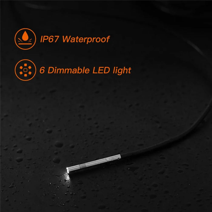 F240 WiFi Wireless Industrial Endoscope 3.9mm Inspection Camera IP67 Waterproof Borescope Scope Camera with 5m Hard Wire - 7