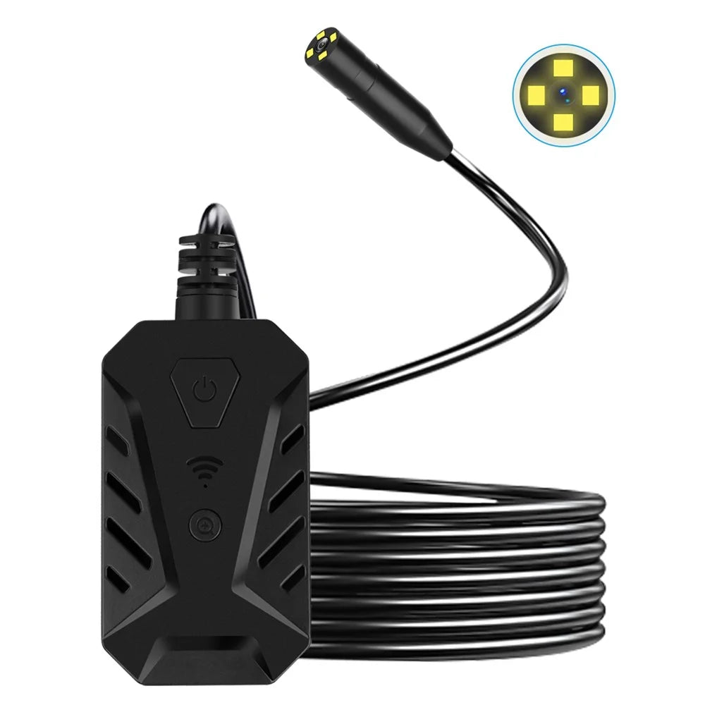 F230 WiFi Wireless Industrial Inspection Camera 14mm Telephoto Zoom Borescope Scope Camera with 10m / 4 LED Lights IP68 Waterproof Smart Phone Endoscope - 1