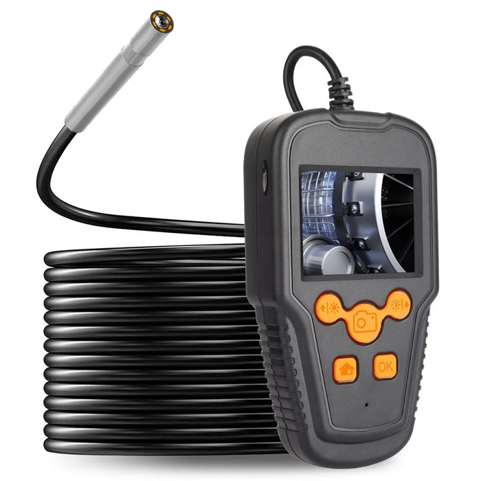 P60A 2m Hard Wire 3.9mm Lens Industrial Endoscope Inspection with 8 LED Lights and 2.4'' Screen Display - 1