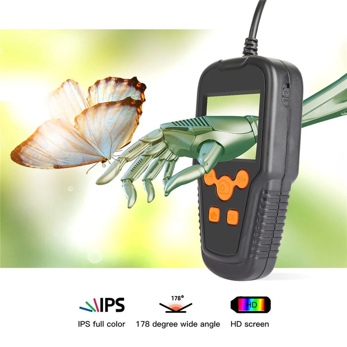 P60A 10m Hard Wire 8mm Lens Portable 2.4 inch Screen Industrial Endoscope Waterproof HD Inspection Camera Borescope - 4