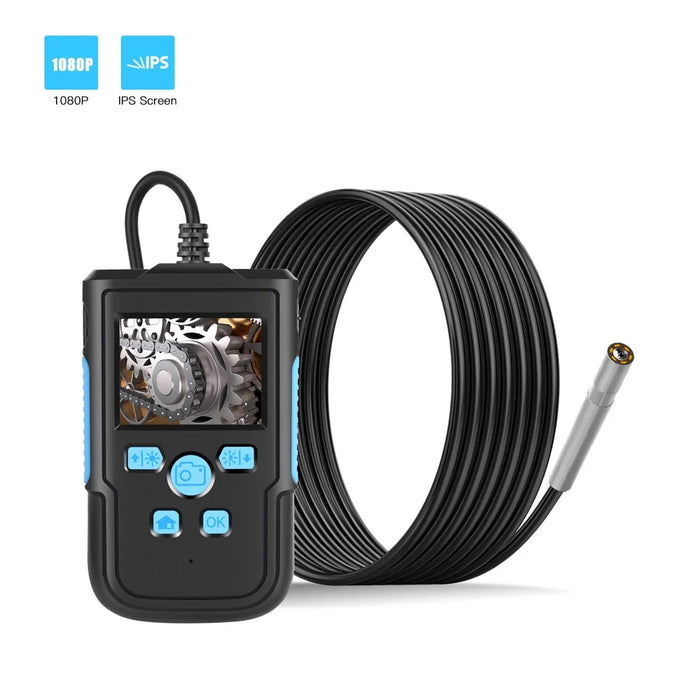 P60B 2m Hard Wire 3.9mm Lens 8-LED Inspection Camera 2.4'' Screen Display Industrial Endoscope - 2