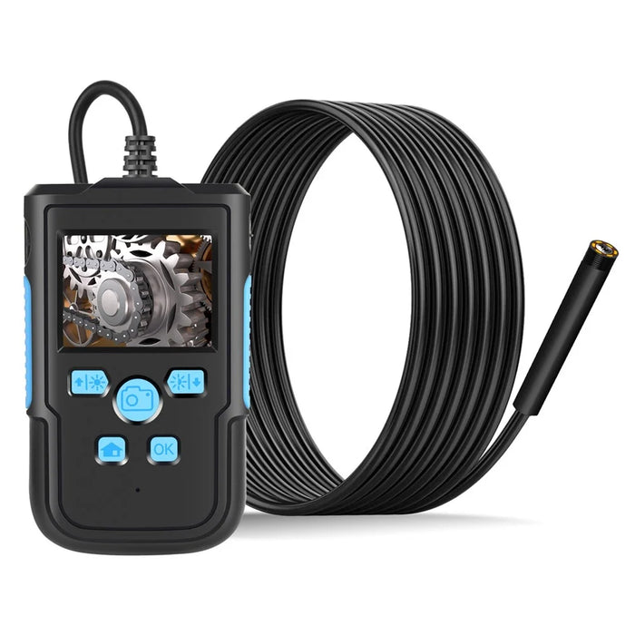 P60B 5m Hard Wire 8-LED HD Inspection 5.5mm Lens Camera 2.4'' Screen Display Industrial Endoscope - 1
