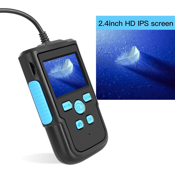 P60B 5m Hard Wire 8-LED HD Inspection 5.5mm Lens Camera 2.4'' Screen Display Industrial Endoscope - 3