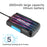 P60B 5m Hard Wire 8-LED HD Inspection 5.5mm Lens Camera 2.4'' Screen Display Industrial Endoscope - 5