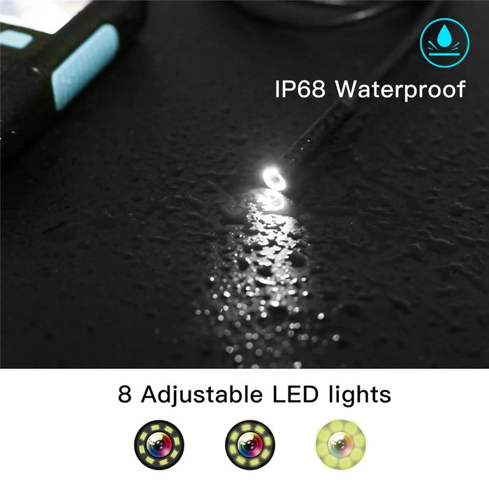 P60B 5m Hard Wire 8-LED HD Inspection 5.5mm Lens Camera 2.4'' Screen Display Industrial Endoscope - 6