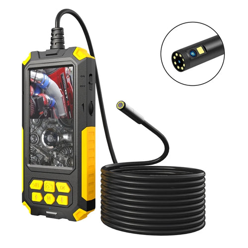 P50 5.5mm Dual Lens Industrial Endoscope IP68 Waterproof 4.5 Inch IPS Inspection Camera with LED Light and 5m Rigid Cable - 1