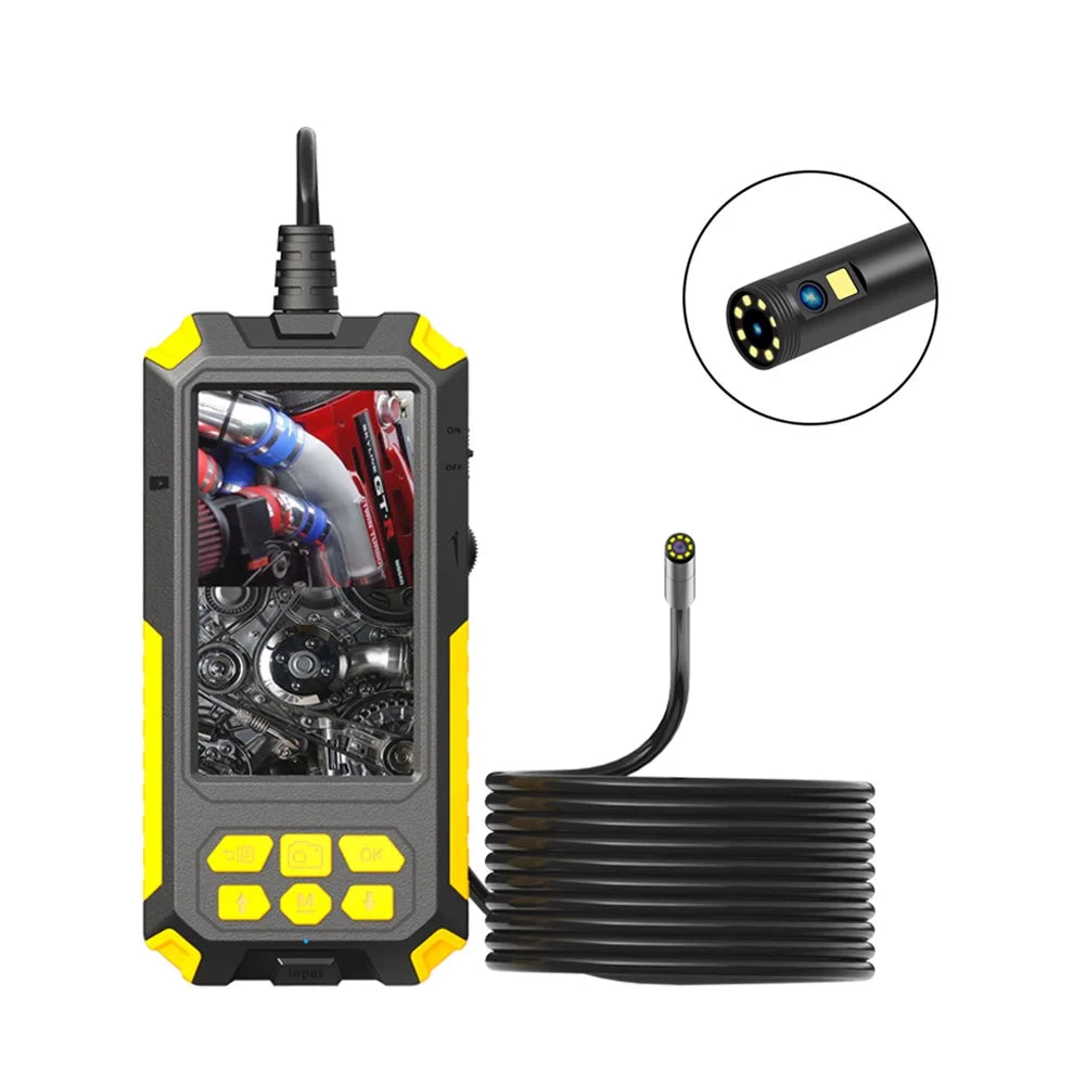 P50 5.5mm Dual Lens Industrial Endoscope IP68 Waterproof 4.5 Inch IPS Inspection Camera with LED Light and 5m Rigid Cable - 7