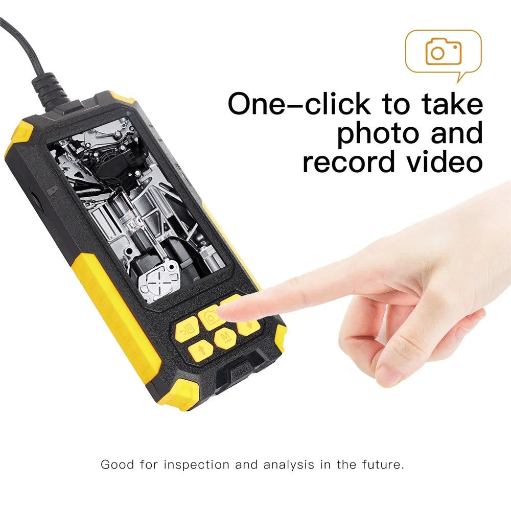 P50 4.5-inch Screen Industrial Smart Phone Endoscope with 8mm / 10m Hard Wire IP68 Waterproof Borescope Scope Camera Dual Lends Inspection Camera - 5