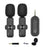 ELEBEST M3x 2.4GHz Wireless Lavalier Microphone Noise Reduction Lapel Recording Mic (1 Receiver+2 Microphones) - 1