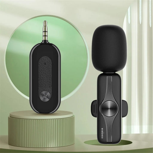 ELEBEST M3x 2.4GHz Wireless Lavalier Microphone Noise Reduction Lapel Recording Mic (1 Receiver+2 Microphones) - 2