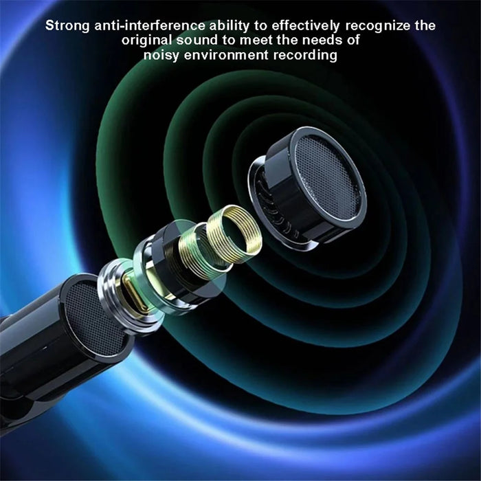 ELEBEST M3x 2.4GHz Wireless Lavalier Microphone Noise Reduction Lapel Recording Mic (1 Receiver+2 Microphones) - 5