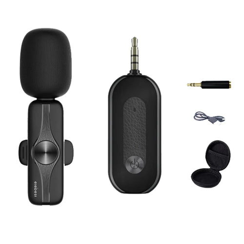 ELEBEST M3x Wireless Lavalier Microphone 2.4GHz Video Recording Live Stream Portable Mic (1 Receiver+1 Microphone) - 1