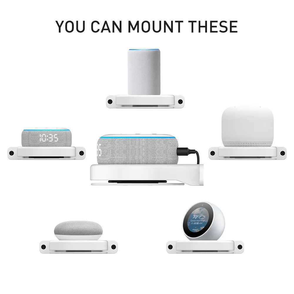 DELIDIGI DD96 Wall Mounted Holder Small Holder Bracket Stand for Echo Dot 3rd 4th Gen Google WiFi Routers - 2