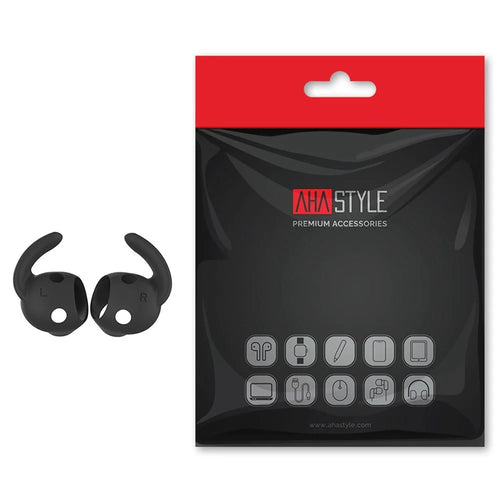 AHASTYLE PT172 1 Pair Silicone Earphone Cap for Beats Studio Buds, Soft Comfortable Ear Tips Replacement - Black - 1